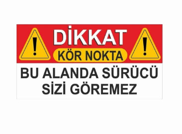 KOR NOKTA STICKER YAZISI 17 X 25